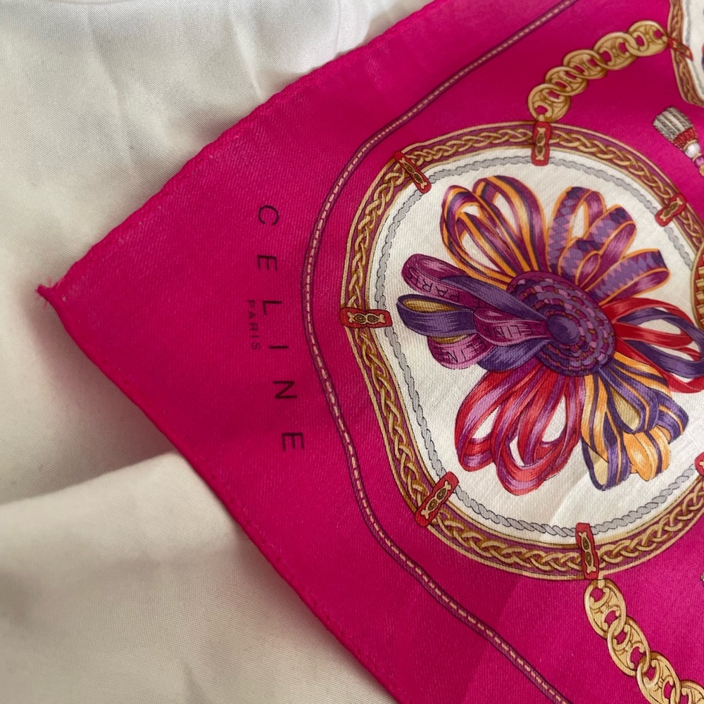 Pink Celine scarf